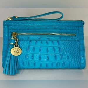 Brahmin Anna Wristlet - Aqua 😍😍 - SEE NOTES